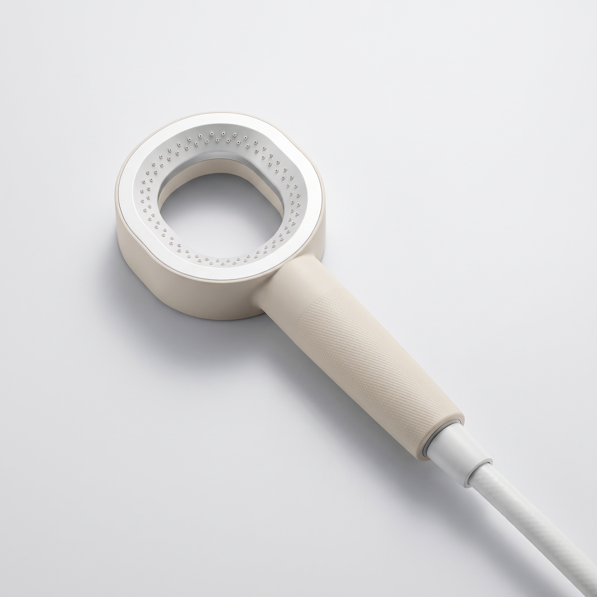 Filtered High-Pressure Shower Head with Replaceable Cartridge, taken apart